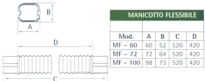 MANICOTTO FLESS 520mm MF72