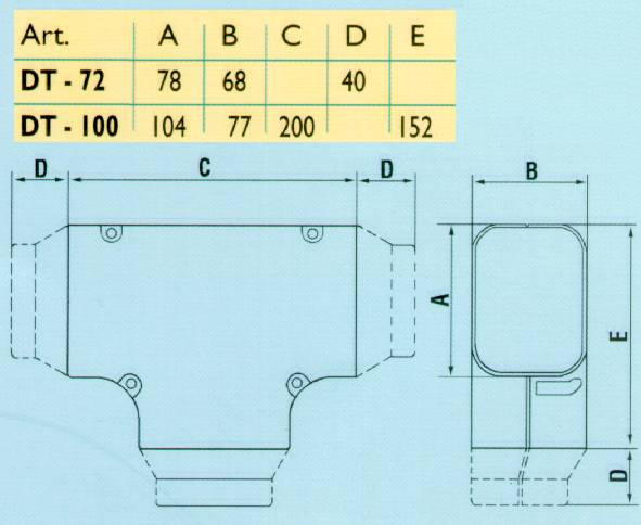 DERIVAZIONE A T AVOR.DT-72