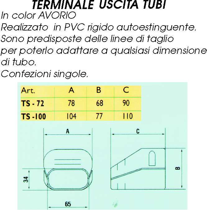 TERMINALE USC TUBI   TS-72