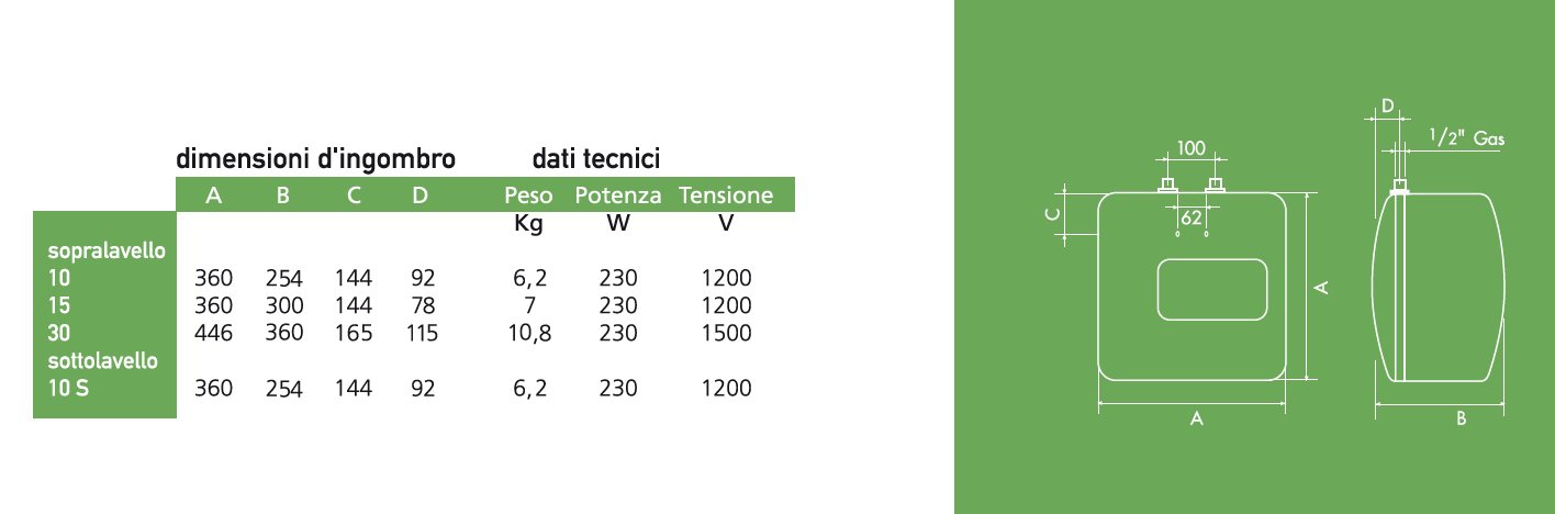 SCALDAB.SIMAT 10L SOPRA 5A