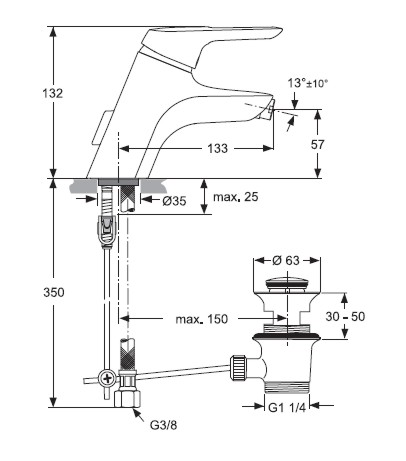 VASO A TERRA UNIV.I.LIFE B