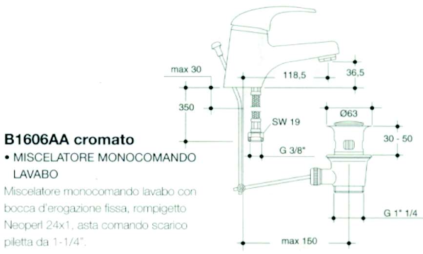 BIDET F/MURO I.LIFE O BIA.