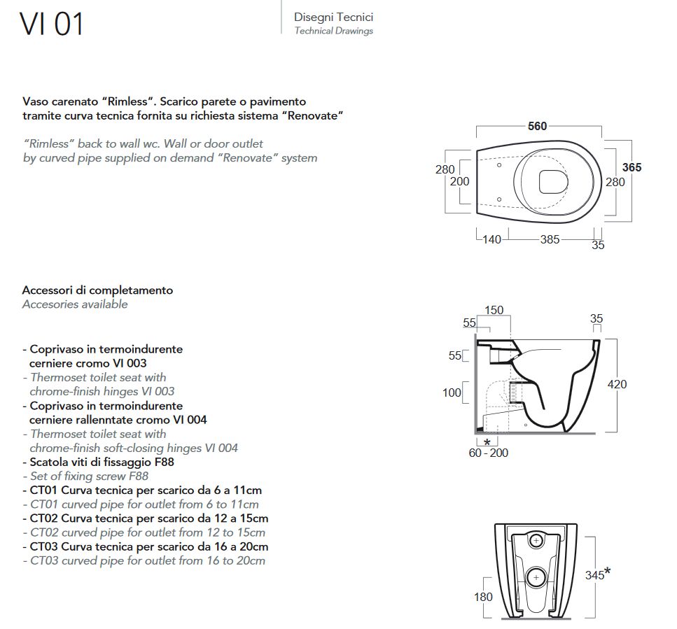 VASO S/PAV.RIMLESS VIGNONI
