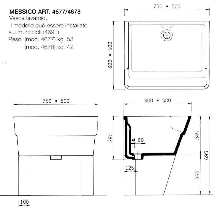LAVATOIO MESSICO     60X50
