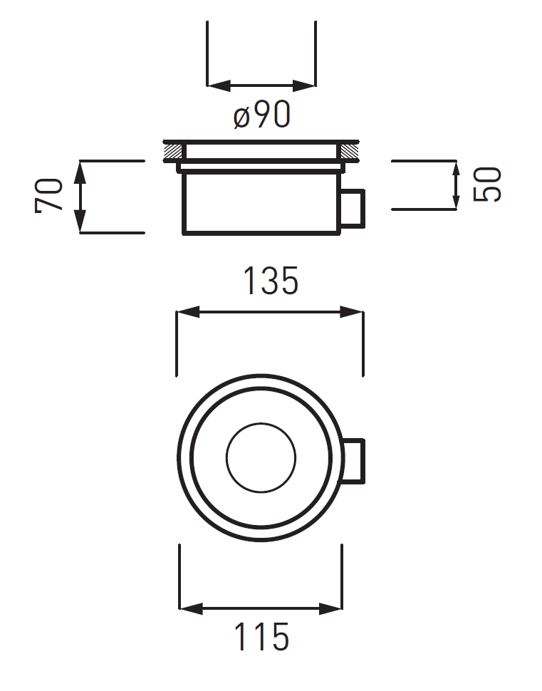PILETTA X PIATTO H6 BIANCO