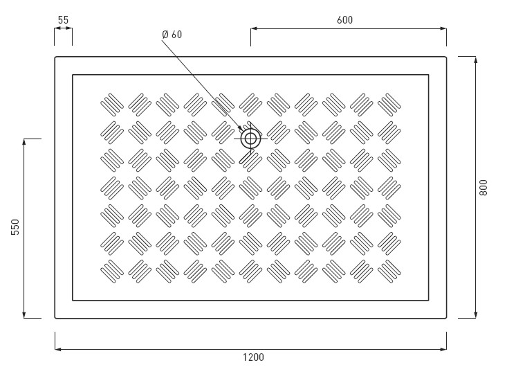 PIATTO DOCCIA 80X120 BIANC
