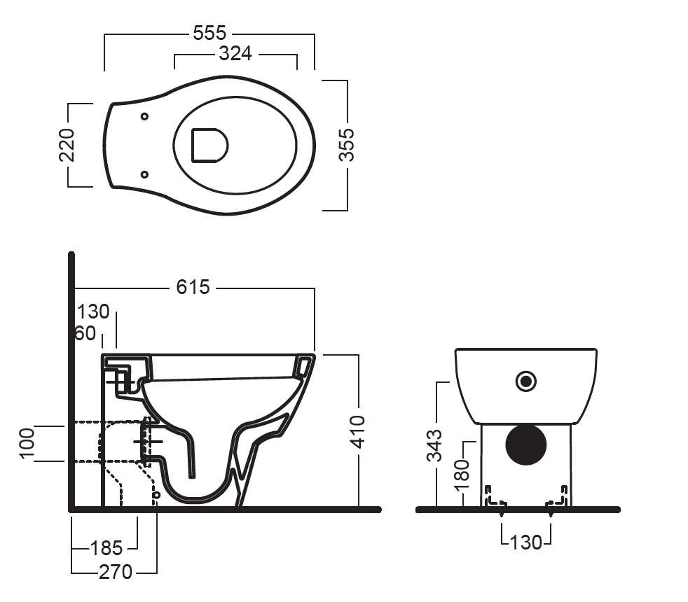 VASO A TERRA NIDO   BIANCO