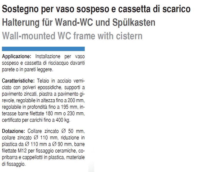 CASS DIVINA DUO+ WC SOSP  