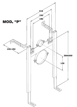 SOSTEGNO UNIV x VASO MOD P