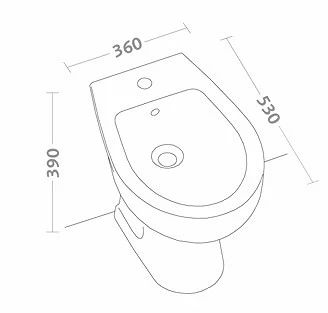 BIDET MONOF.COLIBRI'BIANCO