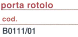 PORTA CARTA IGENICA RINF. 