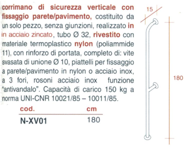 CORRIM VERT A PAVIM 180 cm