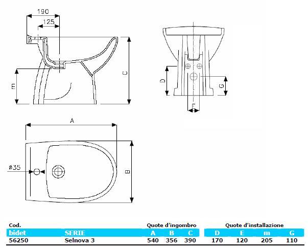 BIDET MONOF.SELNOVA 3 BIAN