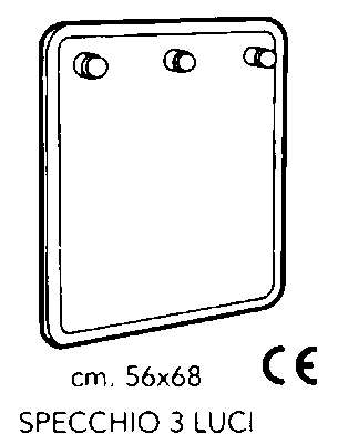 SPECCHIO 3 LUC. 68x56 BIAN