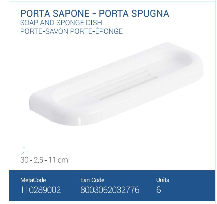 PORTA SAPONE VASCA        