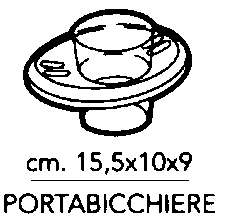 PORTA BICCHIERE EVY   BIAN