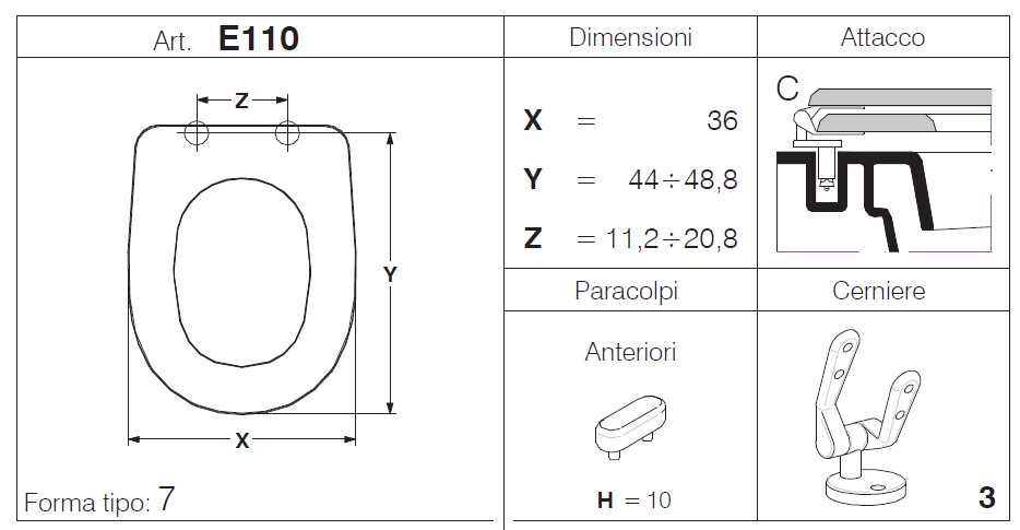 SEDILE ALPINA/QUADRARCO BI