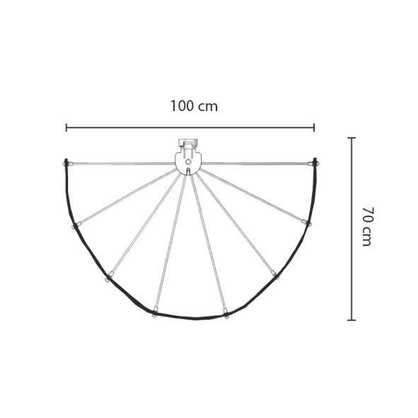 TELAIO AD OMBRELLO 8 RAGGI