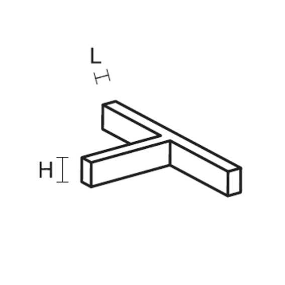 DISTANZ A "T" FOR 4MM 250P