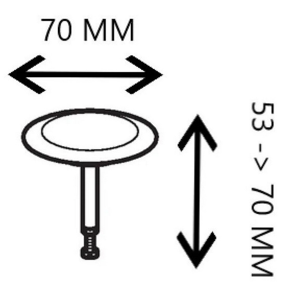 TAPPO X PILETTA D.52 CROMO