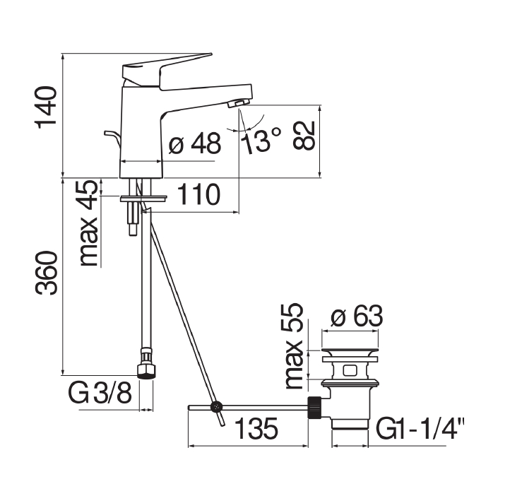 MIX LAVABO BLUES  SC.1,1/4