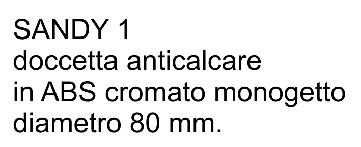 DOCCETTA SANDY 1 ANTIC diametro 80