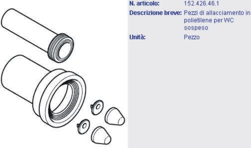 KIT 2 PZ ALLACC.PER WC SOS