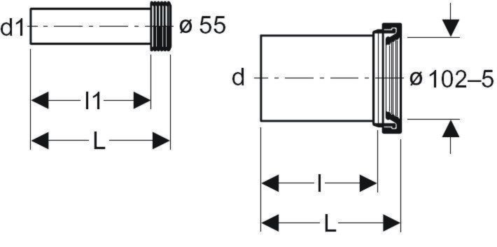 KIT 2 PZ ALLACC.PER WC SOS