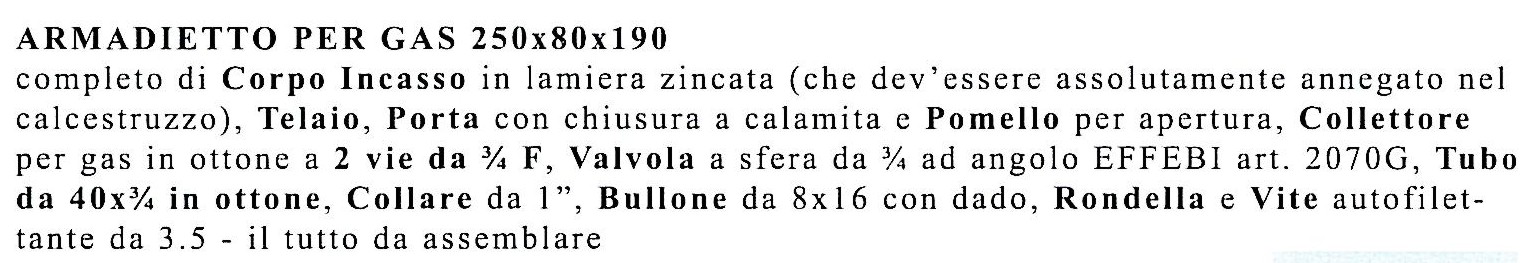 ARMADIET GAS 25x19x8COMPLE
