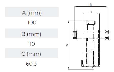 DEFANG AISI304 3/4 SQ.48MM