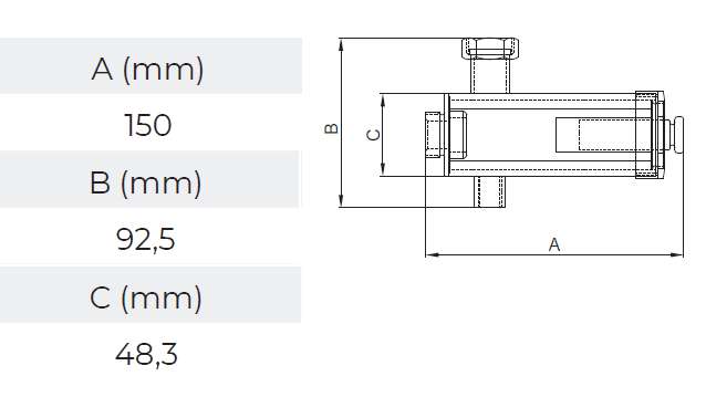 DEFANG AISI304 3/4    60MM