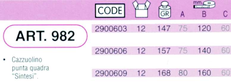 CAZZUOLINO P/QUAD M/PL 140