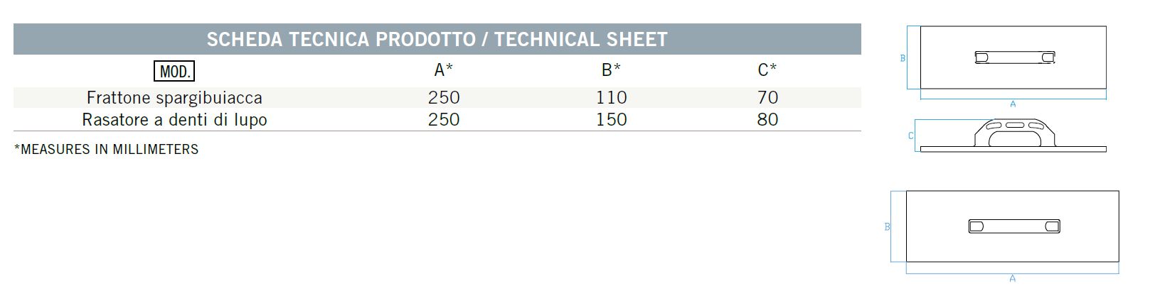 SPATOLA FUGA 11X25 GOMMA  