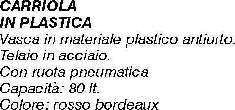 CASSA PLASTICA x CARRIOLA 