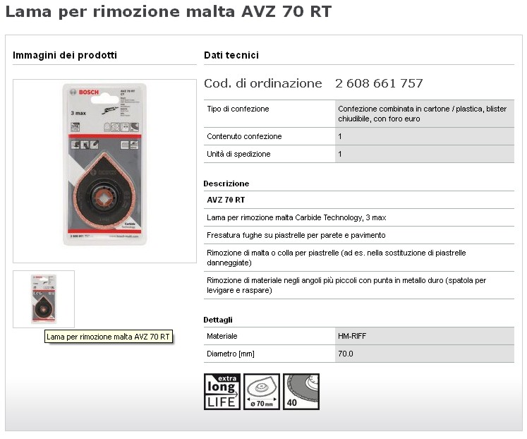 LAMA LEVAMALTA AVZ70RT STK