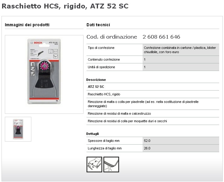 RASCH RIGIDO HCS 52X26 STK