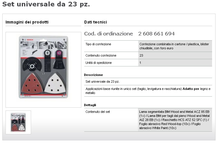 SET UNIVERS PMF 23 PZ  STK