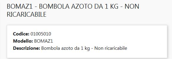 BOMBOLA AZOTO 1KG         