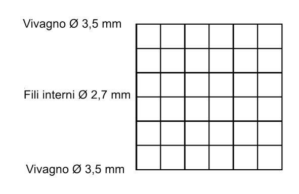 RETE VIVNET C/VIV 25M H 80