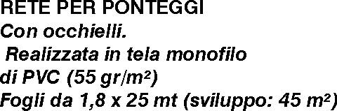 RETE PONTEG m1,8Xm25 VERDE