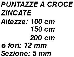 PUNTAZZE Z C/PIAS 50x5H150