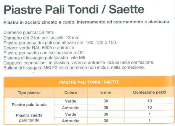 PIASTRA VERDE X SAETTA diametro 38