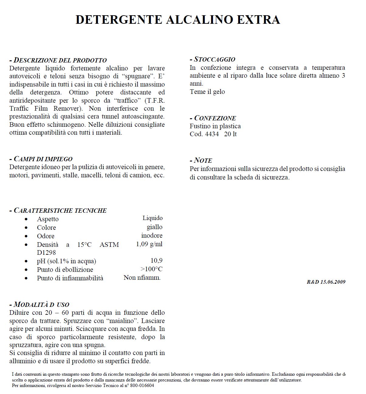 DETERG. ALCALINO EXTRA 20L