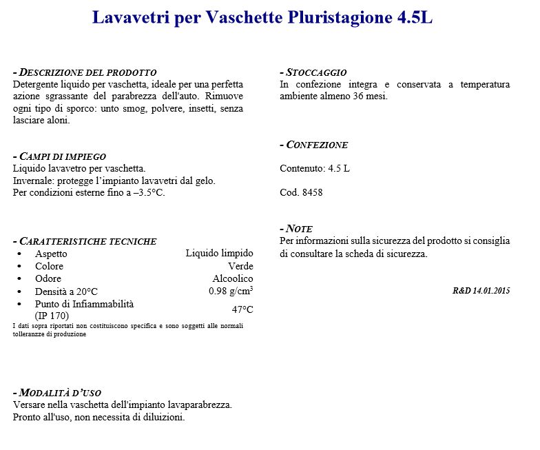 LIQ. LAVAVETRI 4,5L -3,5? 