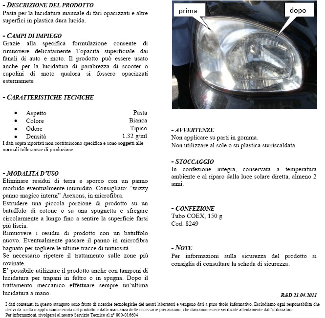 MIRAGE RINNOVA FANALI 150M