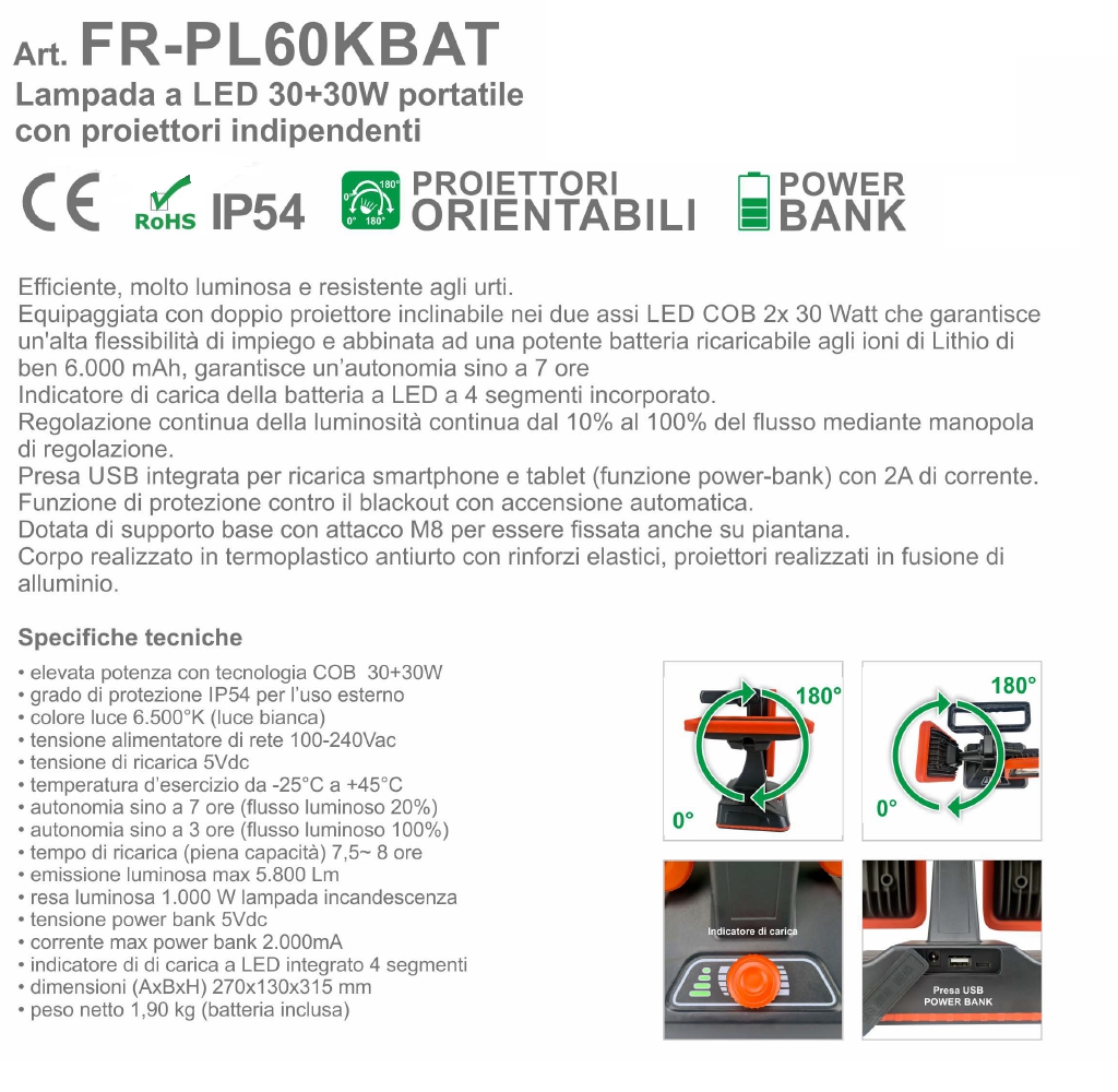 DOPPIOFARO ORIENT 60W RICA