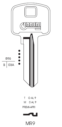 CHIAVE MR9 | MER8         