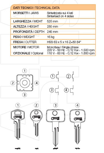 CHIAVE C28LP | CS158AP    