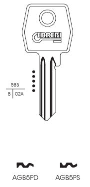 CHIAVE AGB5S | AGB1R      