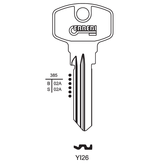 CHIAVE PROF NAZ YI26 |YA91